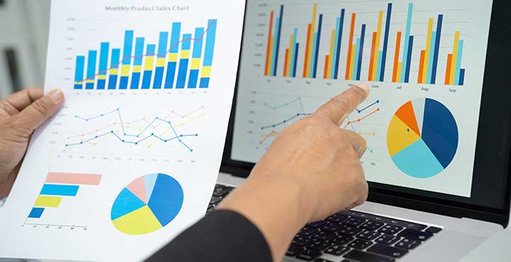 cannabis dispensary seo expert analyzing data on laptop